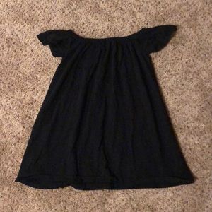 Black off the shoulder summer dress